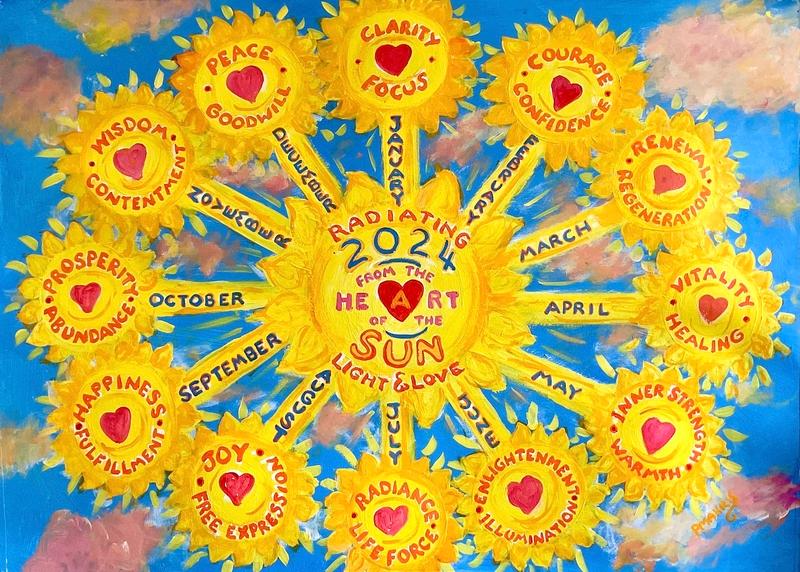 2024 Calendar "From The Heart of The Sun"